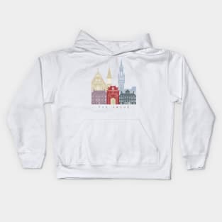 The Hague skyline poster Kids Hoodie